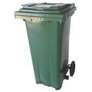 Waste bin with pedal 2wheeled 120Lt 55x48x94cm