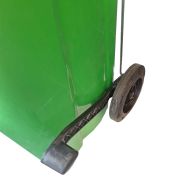 Waste bin with pedal 2wheeled 120Lt 55x48x94cm