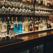 Plastic glass rack 53x34cm black