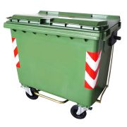 Waste bin with pedaled 4-wheel 1100Lt 136x109x135cm
