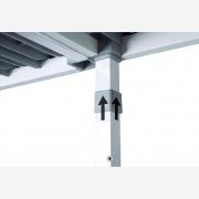 Ράφι αλουμινίου ΒΑΣΙΚΟ με 3 επιφάνειες 70x40x180cm ALUPLAST