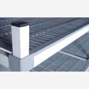 Ράφι αλουμινίου ΒΑΣΙΚΟ με 3 επιφάνειες 70x40x180cm ALUPLAST