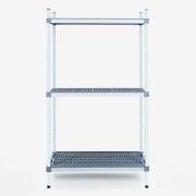 Ράφι αλουμινίου ΒΑΣΙΚΟ με 3 επιφάνειες 70x40x180cm ALUPLAST