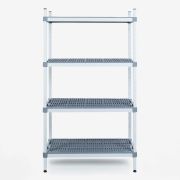 Ράφι αλουμινίου ΒΑΣΙΚΟ με 4 επιφάνειες 60x50x180cm ALUPLAST