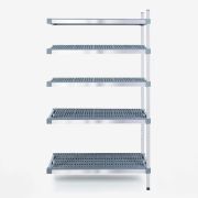 Shelves for cold storage with 5 corner shelves 60x40x180cm INOXPLAST