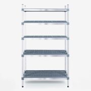 Shelves for refrigerated chambers with 5 shelves 110x50x180cm INOXPLAST