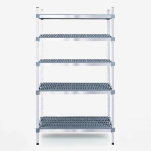 Shelves for refrigerated chambers with 5 shelves 110x50x180cm INOXPLAST