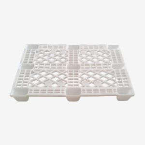 Παλέτα πλαστική διάτρυτη 120x80cm λευκή