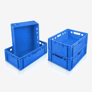 Τελάρο Στοιβαζόμενο για κρέας Μπλε 39lt 60x40x20cm 2129-E2