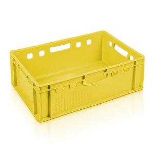 Τελάρο Στοιβαζόμενο για κρέας Κίτρινο 39lt 60x40x20cm 2129-E2