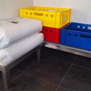 Dunnage heavy duty shelf inox 124×40 cm.