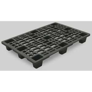 Παλέτα πλαστική ελαφρού τύπου 120×80 μαύρη οικονομική