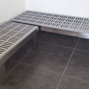 Dunnage heavy duty shelf inox 64×40 cm.