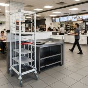 TRAY TROLEY ALUMINIUM FOR 12 TRAYS